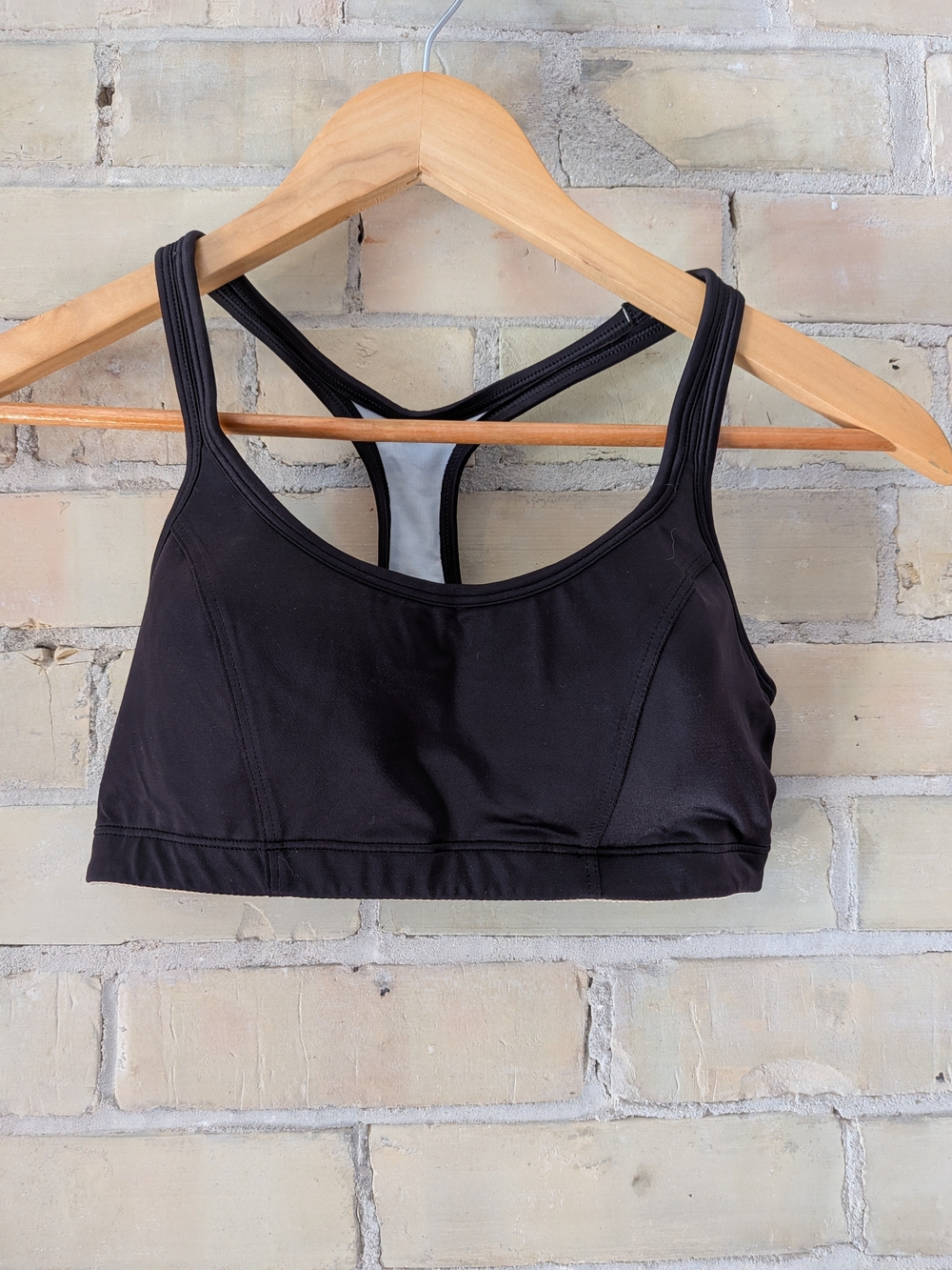 Champion Black Racerback Sports Bra with Crossback Straps
